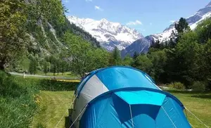 Camping in the French Alps