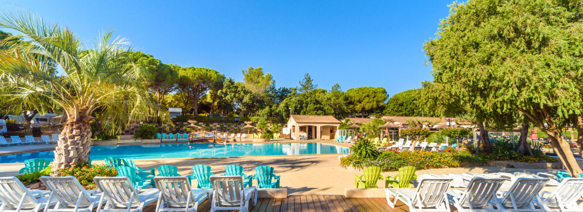 A campsite pool in France A campsite pool in France