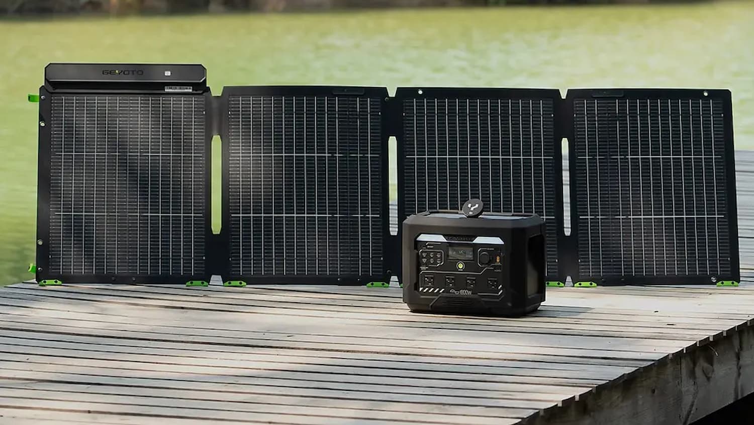 Geyoto solar panel set-up
