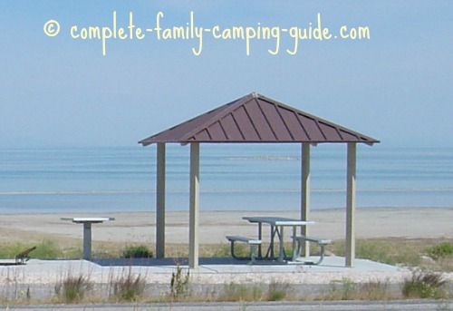 Antelope Island beach view