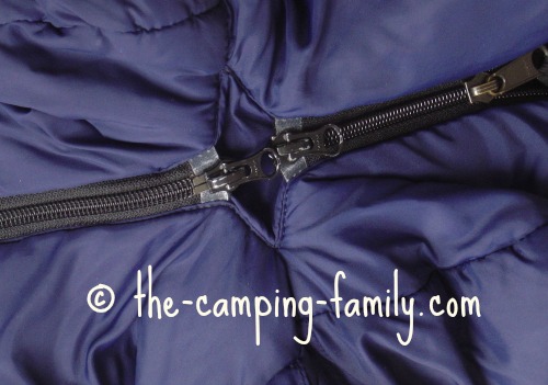 two zippers zipped together