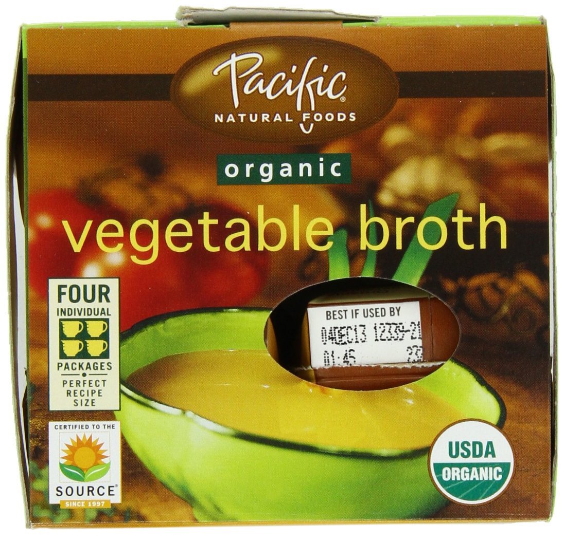 vegetable broth in small tetra packs