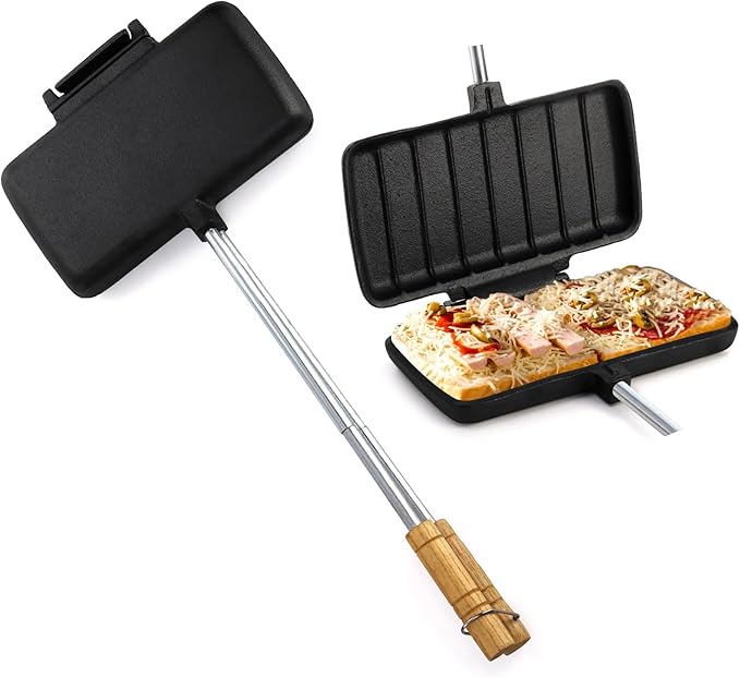 A campfire Panini Press