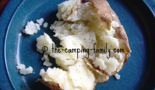 baked potato on a plate