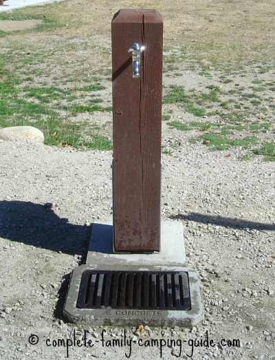 water tap at campground