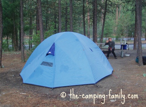 tent at Riverside State Park