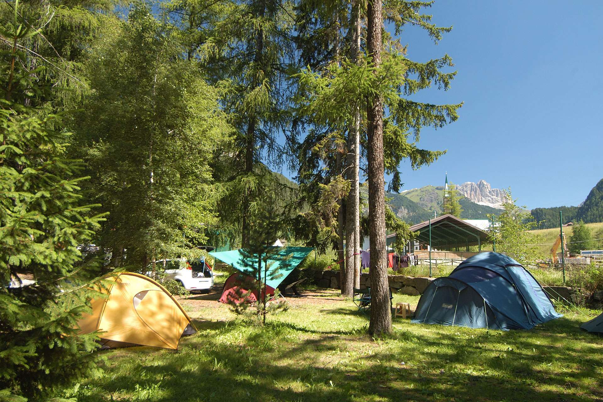 Campsite in the Dolomites