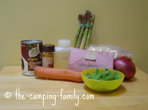 ingredients for coconut chicken