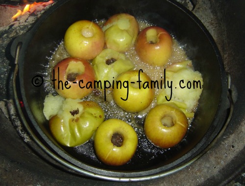 Baked Apples in a Dutch oven