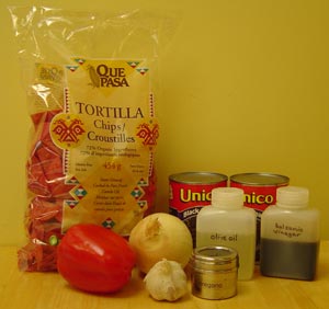 Camping food ideas - balsamic black beans ingredients