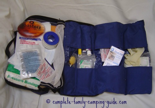 first aid kit contents