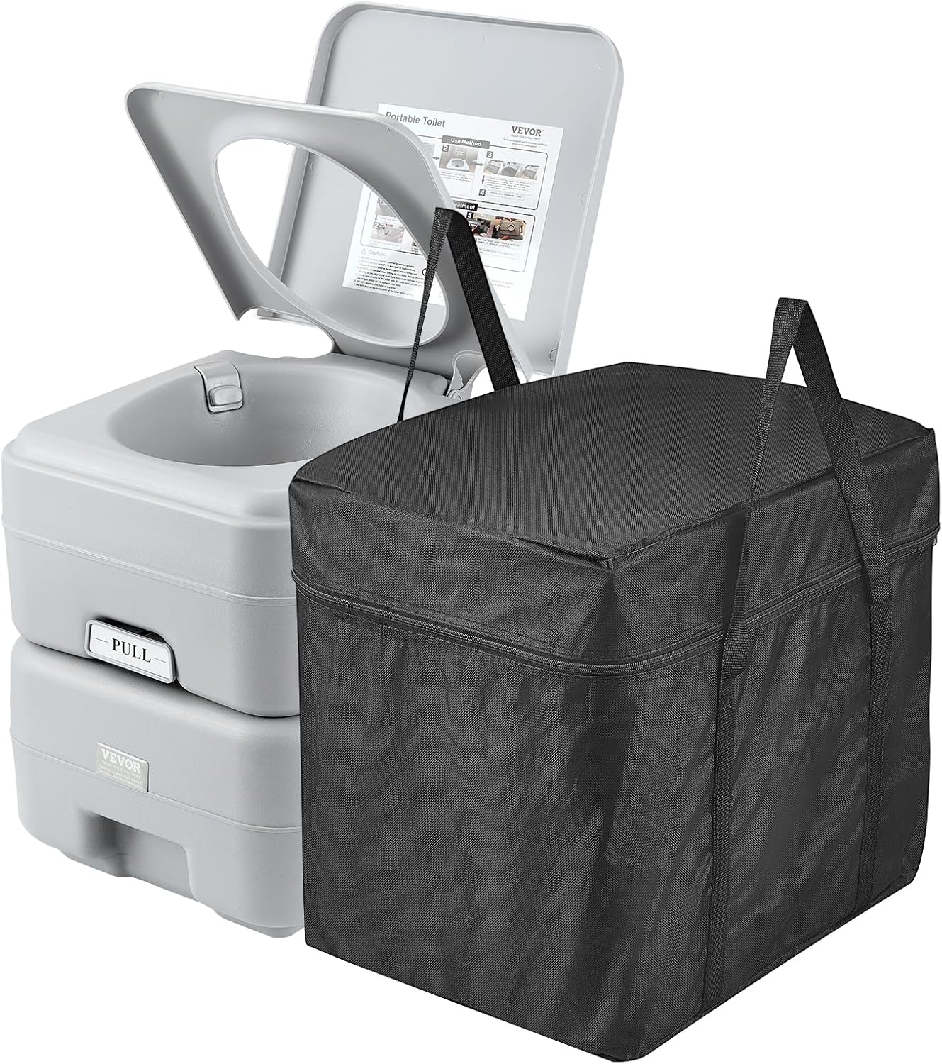 flushable camping portable toilet