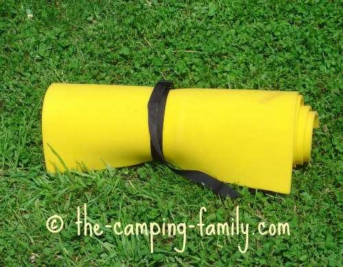 yellow closed cell foam pad