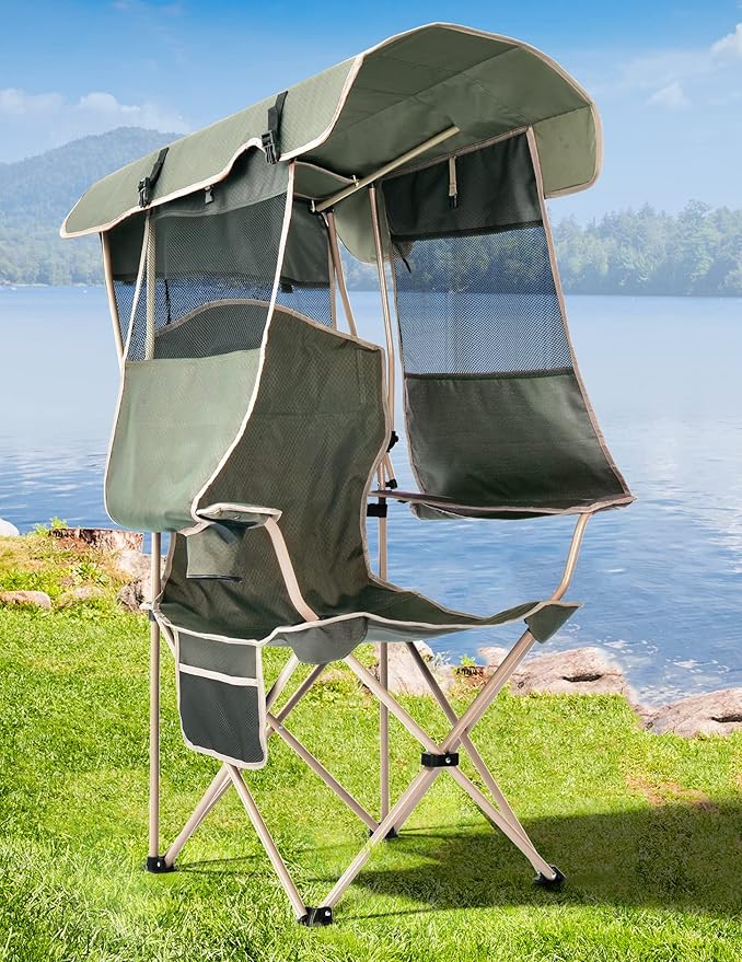 Folding chair with canopy 2025