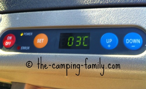 camping fridge digital display