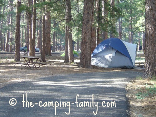 campsite at Grand Canyon North Rim