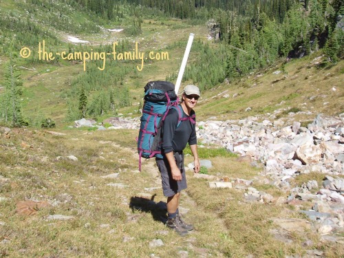 hiker in bear country