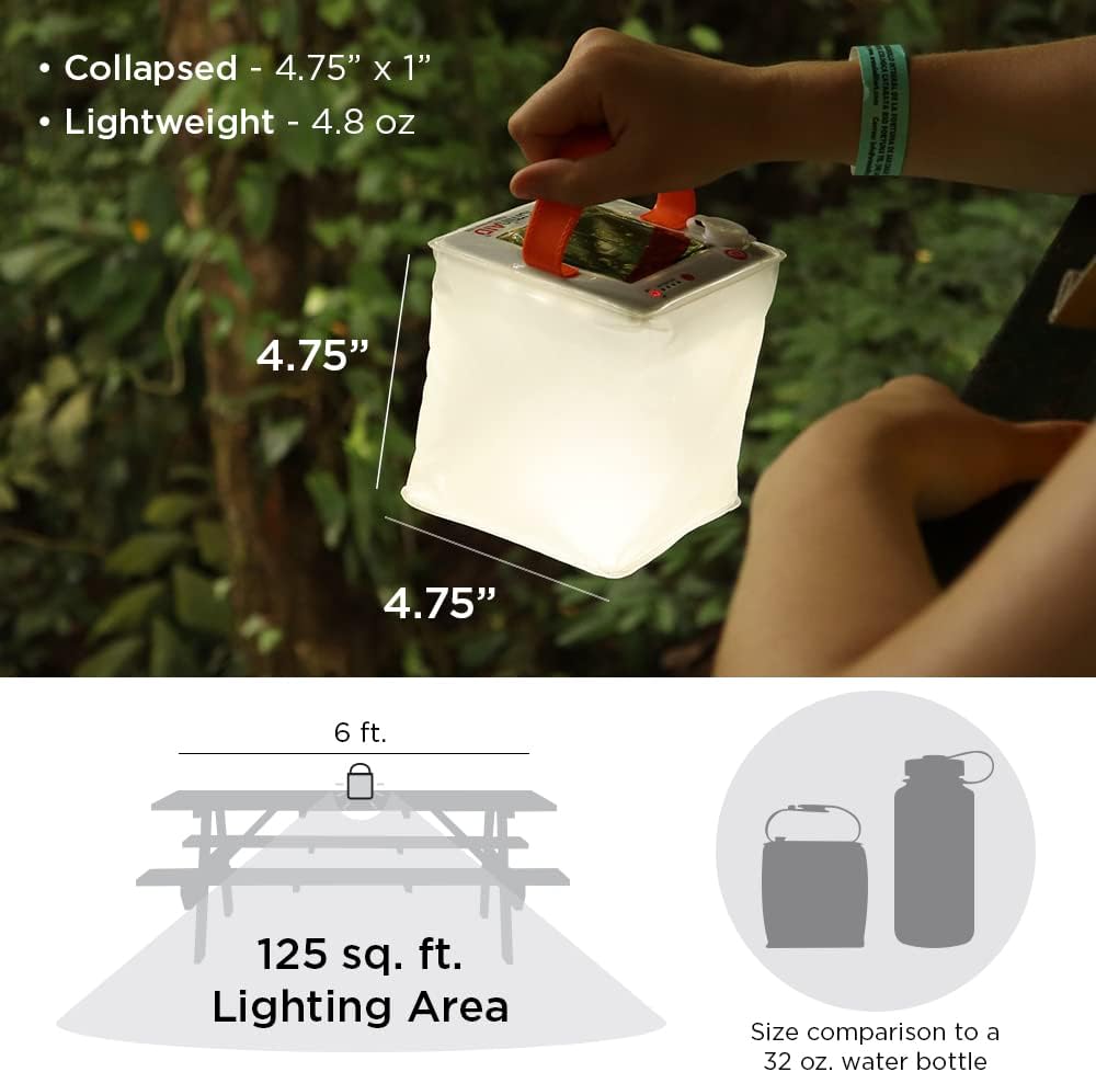 luminAID solar lantern sizing
