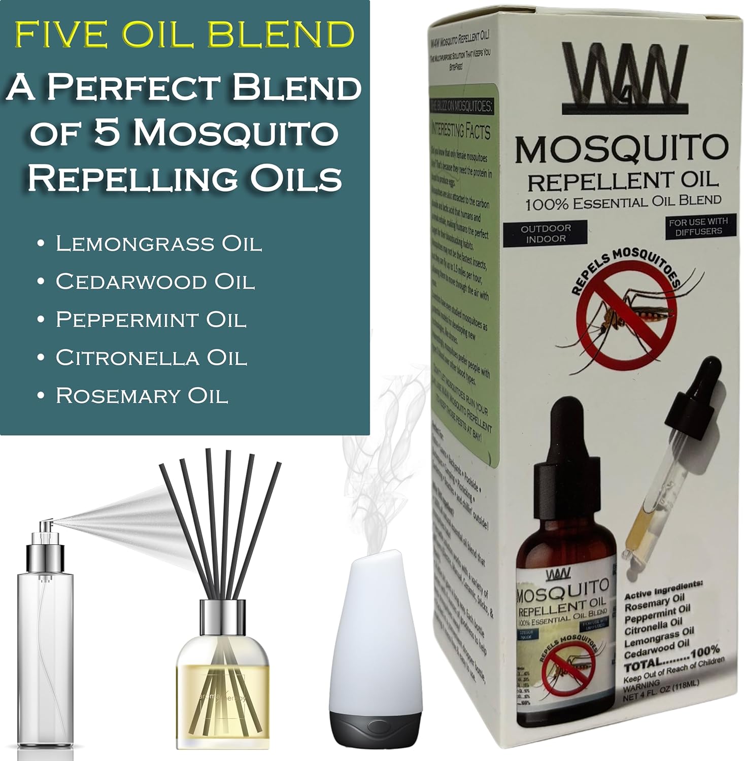 Mosquito essential oil repellent