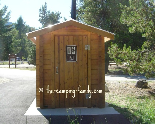 lovely wooden outhouse