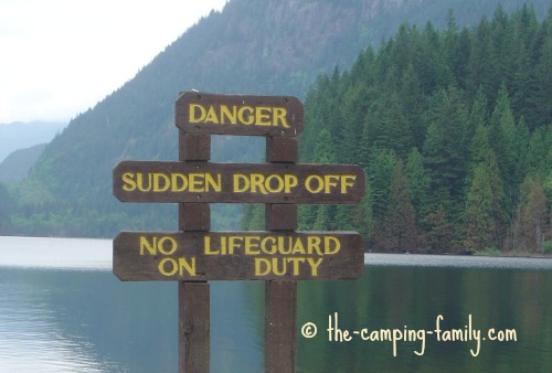 no lifeguard on duty sign