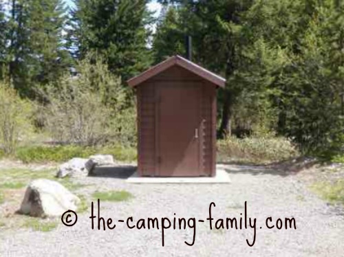 wooden outhouse