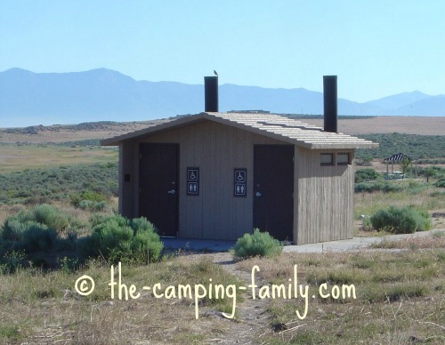 outhouse in the desert