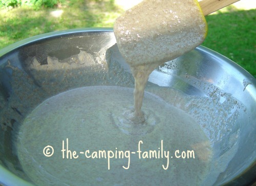 pancake batter in a bowl