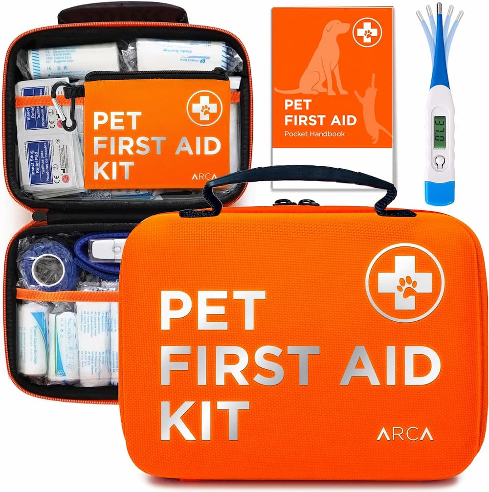 A pet first aid kit