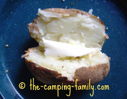 baked potato with butter