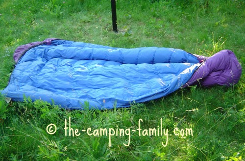 down sleeping bag