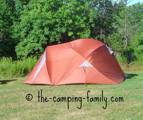 red dome tent