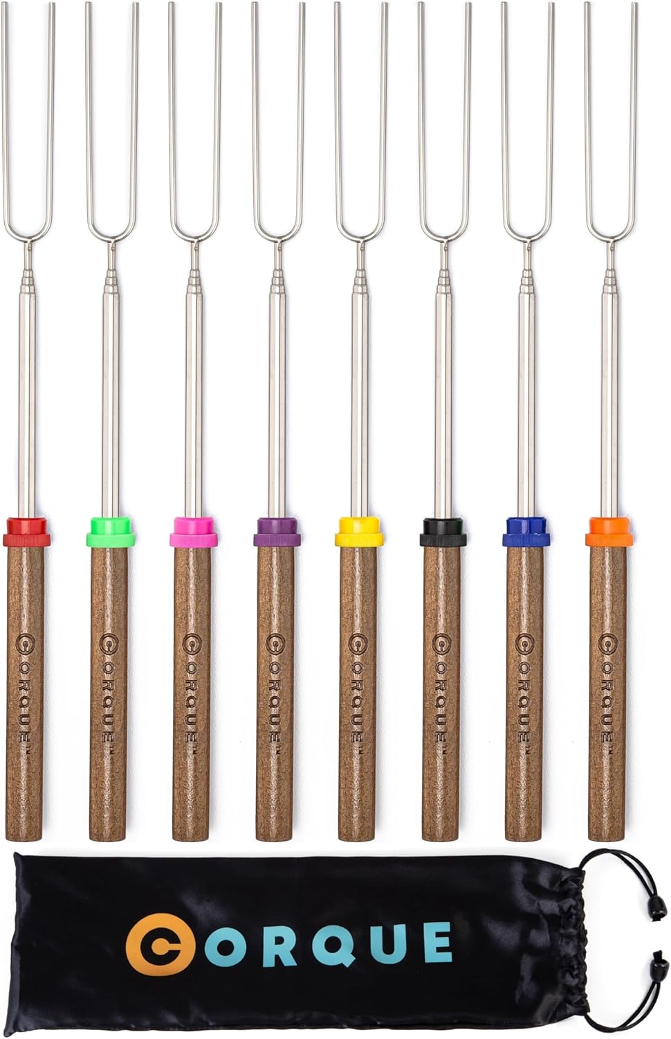 Roasting sticks with wood handles 2025