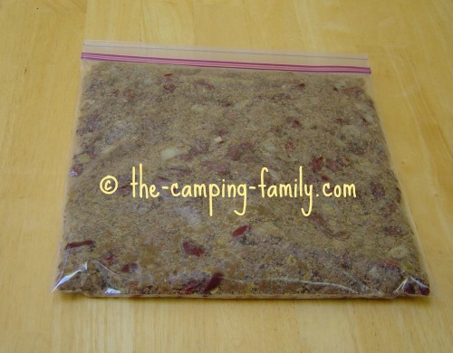 Taco Salad meat in ziploc bag Taco Salad meat in ziploc bag