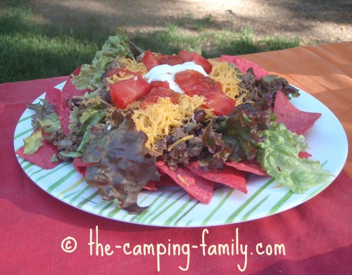 Taco Salad on plate