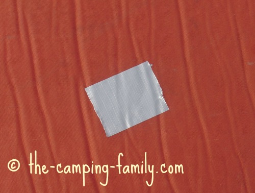 duct tape patch on Thermarest