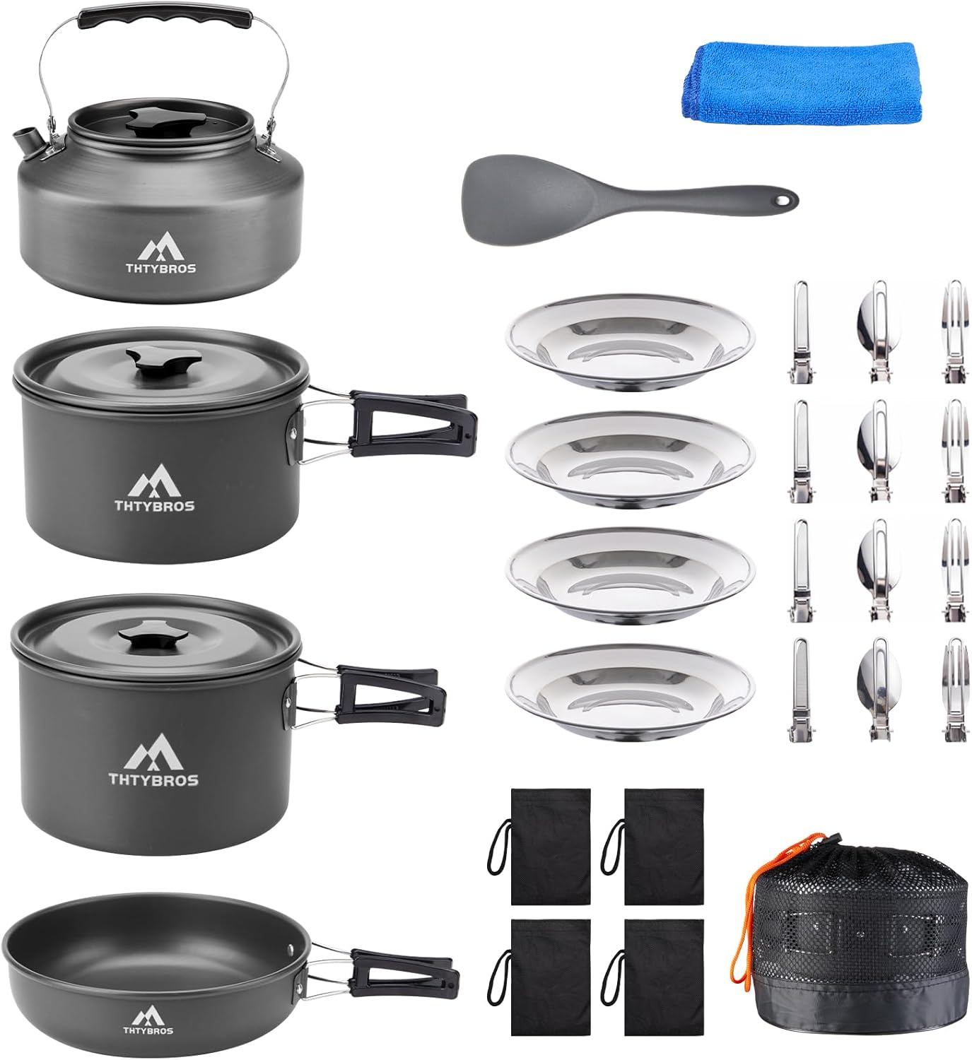 Thtybros camping cookware set
