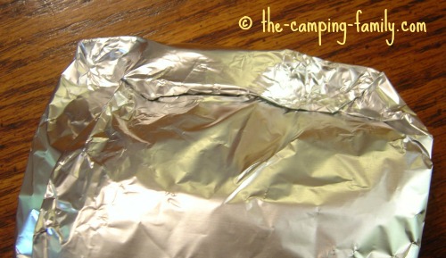 edges of foil packet