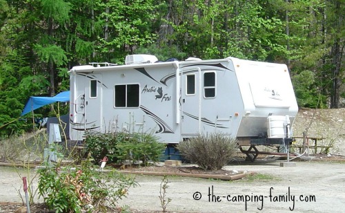 large travel trailer