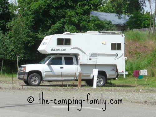 fiberglass sided truck camper