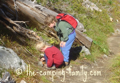 two boys on the trail