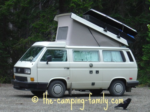 westfalia camper with pop up bunk