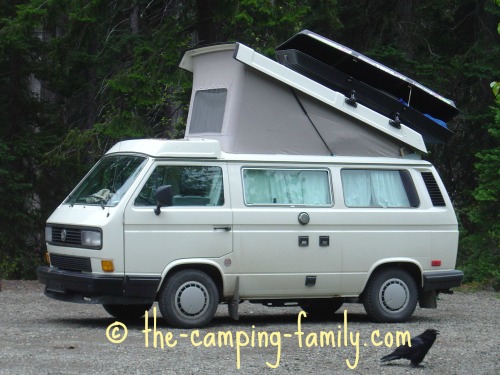 westfalia camper with pop up bunk