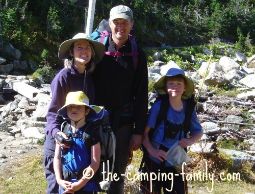 backpacking family