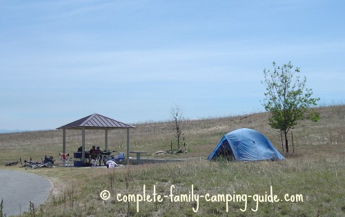Antelope Island campsite