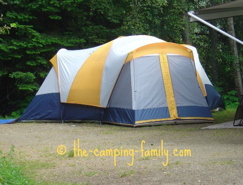 multi-room cabin style tent