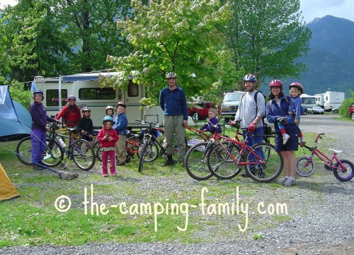 families at campground