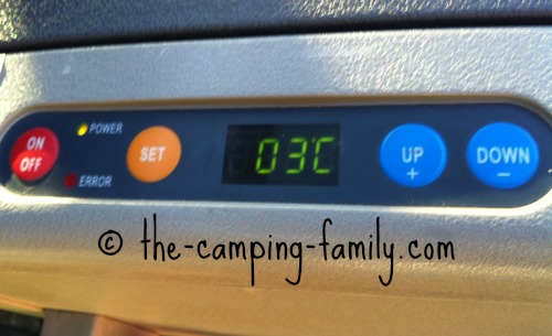 camping fridge digital display