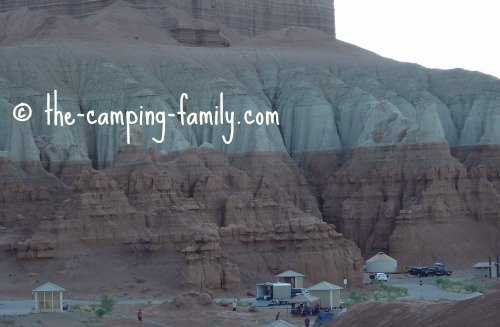 campsites at Goblin Valley State Park