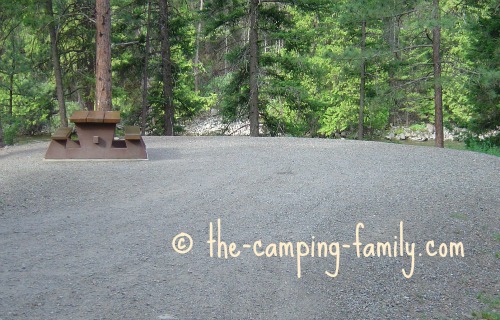 gravel campsite
